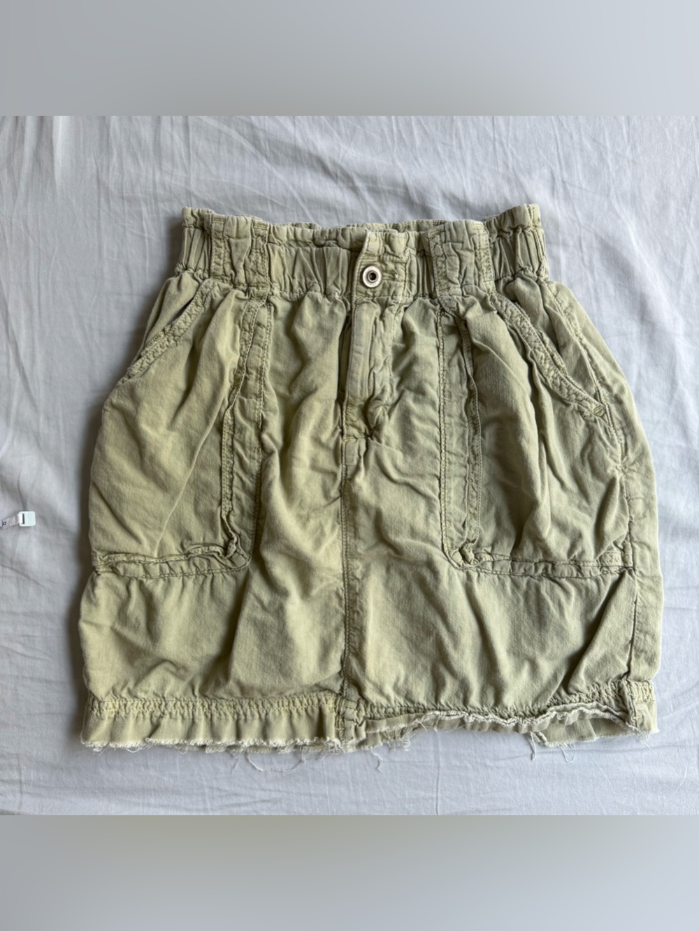 Zara Olive Green Cargo Skirt